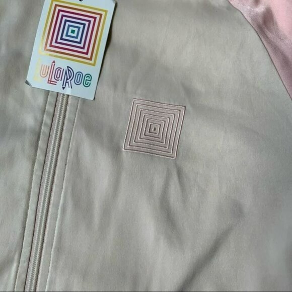 Lularoe light pink and cream varsity style jacket -S - Picture 4 of 11